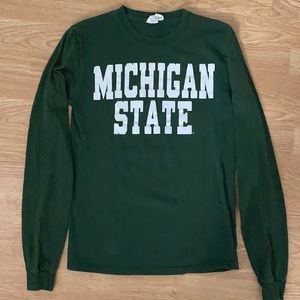 Michigan State University MSU Long Sleeve Green